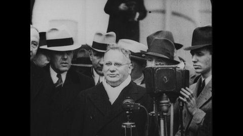 CIRCA 1933 - Maxim Litvinov arrives in New York City by boat