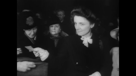 CIRCA 1945 - French women are able to vote for the first time in the first free elections held since the outbreak of WWII.