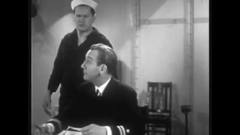 CIRCA 1937 - In this comedy movie, a sailor shows his lieutenant his scandalous tattoos to confess he has broken regulations.