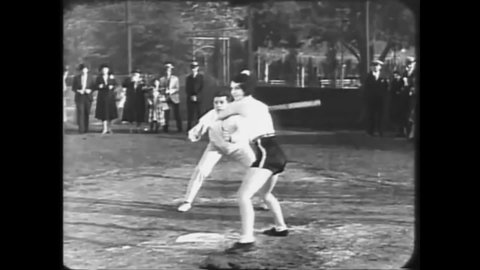 CIRCA 1928 - In this silent comedy, a women's baseball team plays better than the men.