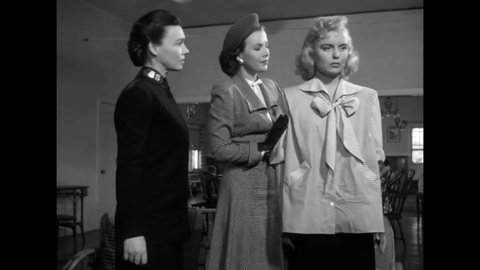 CIRCA 1949 - In this film noir, a woman visits a home for unwed mothers to ask after her sister who lived there and has gone missing.