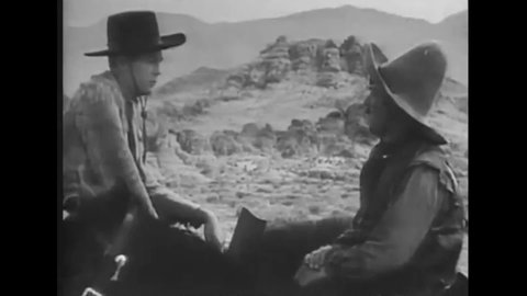 Circa 1939 This Western Film Cowboy Stock Footage Video (100% Royalty ...