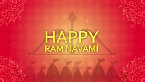 4k high quality Ram Navami 2022 Background with 3d text