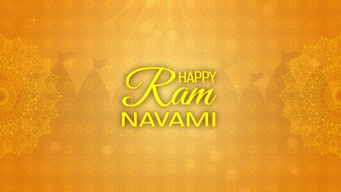 4k high quality Ram Navami 2022 Background with 3d text