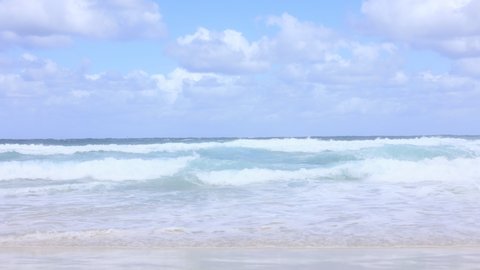 The beautiful sky and sea of Bondi Beach