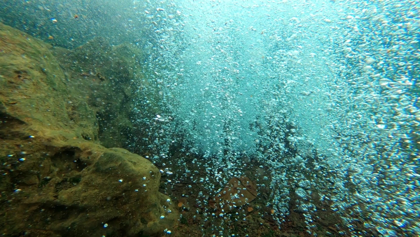 Underwater - Vorotan Hot Springs, Armenia. Graded and stabilized version. | Shutterstock HD Video #1088987929
