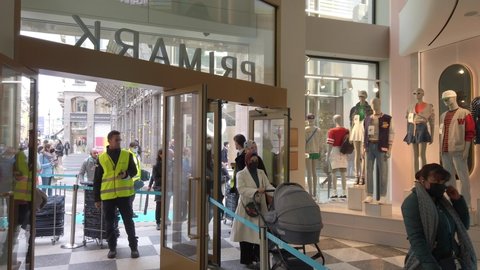 Europe, Italy , Milan April 2022 - New opening store Primark in downtown of the City , Via Torino 