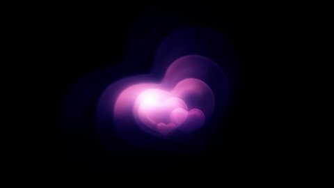 Romantic Valentine Heart Animation HD Stock Footage