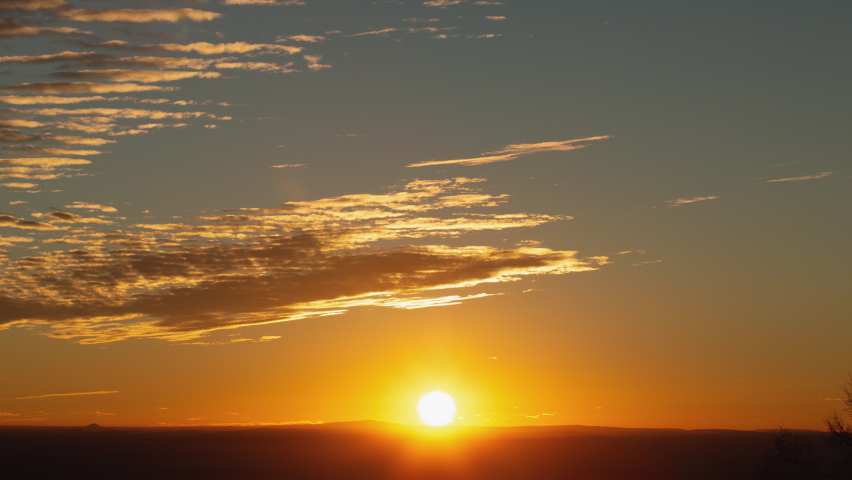 Breathtaking Sunrise Timelapse Wide Shot