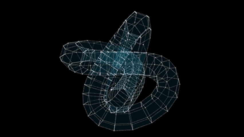 Abstract technology plexus background from animated lines and dots ...