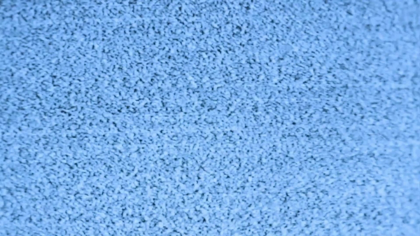 Blue Tinted Black and White TV Static Lines 1 minute noise glitch effects Royalty-Free Stock Footage #1089022175