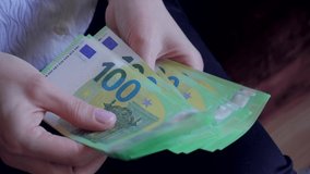 one hundred euro banknotes. Calculator. Expenses and income. Finance and savings. Money counting. fiat account. New green money. energy embargo. The crisis. War. Business. Bank. Europe. Schengen Area - Powered by Shutterstock - Get 15% off with code: PIKWIZARD15