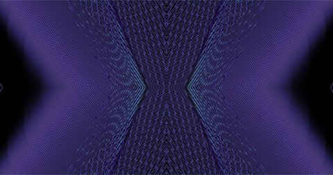 Abstract movement of purple lines. Purple figures are randomly intertwined. 