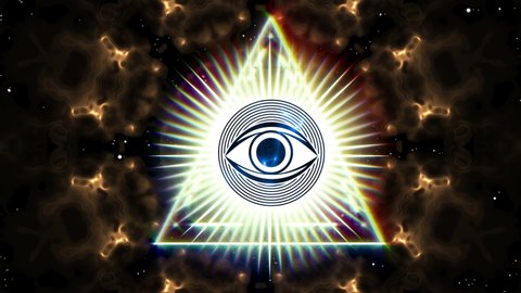 Animated Third Eye Symbol Mandala Background Stock Footage Video (100% ...