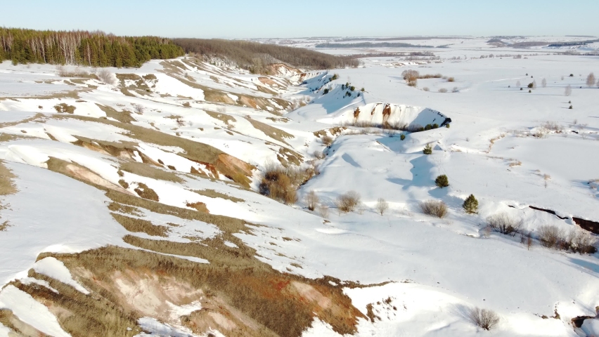 winter hills rivers forests and lake