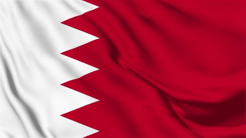 Animated Bahrain Flag  Video 4K
