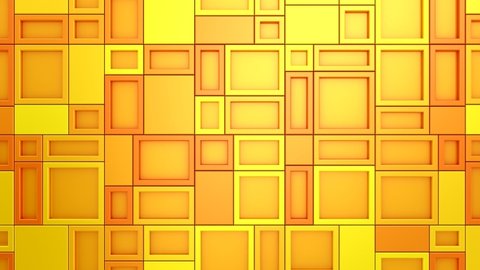 Animated Rectangles Background. Abstract motion, loop, two color, 3d rendering, 4k resolution
