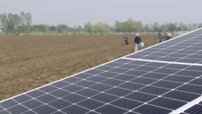 Solar panel for waterpump and farmer in agricultural field - Powered by Shutterstock - Get 15% off with code: PIKWIZARD15