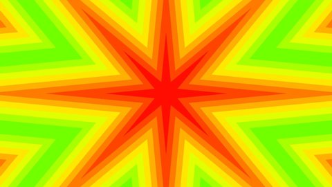 Red kaleidoscope sequence patterns.  Abstract multicolored motion graphics background.  Or for yoga, clubs, shows, mandalas, fractal animation.  Beautiful bright ornaments.  Seamless loops.