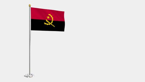 A loop video of the entire Angola flag swaying in the wind.