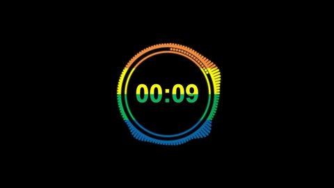 LGBT. 1 minute LGBT countdown. Timer. one minute neon countdown. LCD pixels Texture of LED Display. 1 minute electric neon timer. 1 minute hue countdown. Pride Flag.  Pride colors.