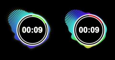 1 minute countdown. Timer. Countdown 60 seconds. one minute neon countdown. LCD pixels Texture of LED Display. 1 minute electric neon timer. 1 minute hue countdown