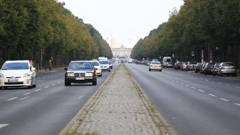Berlin, Germany - Aug 2014 : Brandenburg Gate in Berlin in the morning. Germany.