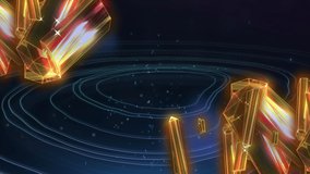 Animation of neon diamonds and isohypses over black background. pattern, colour and movement concept digitally generated video. - Powered by Shutterstock - Get 15% off with code: PIKWIZARD15