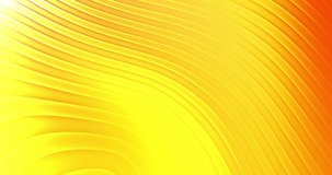 Abstract wavy golden gradient color background. 3D loop animation