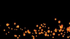 Flying Sky lanterns seamless pattern Chinese new year 2023 greetings Background. glowing stars with lights and flying chinese lucky lanterns. For festival invitation, birthday, party celebration. - Powered by Shutterstock - Get 15% off with code: PIKWIZARD15