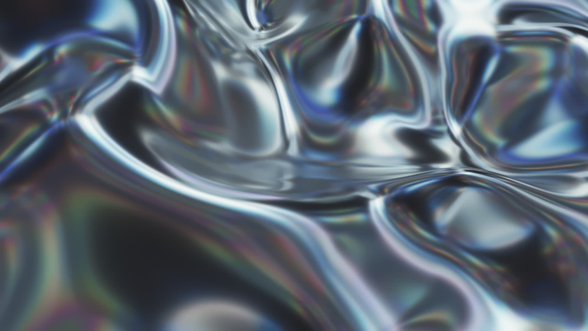 Liquid Metal Looped Abstract Digital Animation with Displaced Noise | Shutterstock HD Video #1089203107