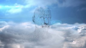 Animation of network of connections and data processing over human body model. science and data processing concept digitally generated video. - Powered by Shutterstock - Get 15% off with code: PIKWIZARD15