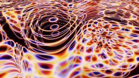 Abstract pattern of rotating flashing waves