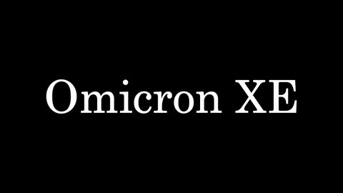 Omicron XE typography text effect in 4K resolution. Flicker text typography.
