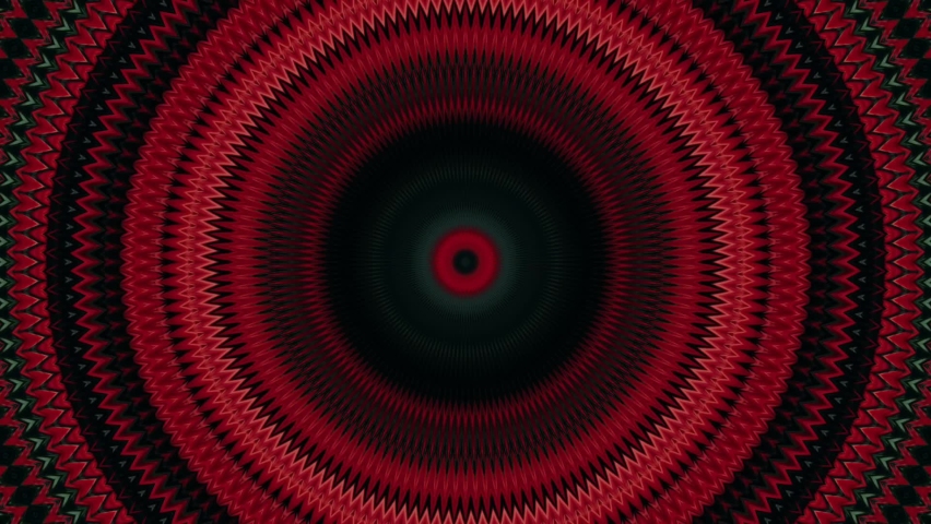 Red Kaleidoscope pattern mandala circle lower line neon mirror redering geometry background effect abstract texture multi color spiral, circle
