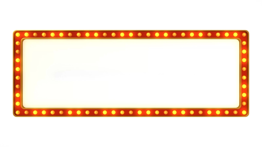 Red marquee light board sign retro on white background. 3d rendering Royalty-Free Stock Footage #1089213537