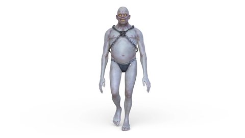 3D rendering of a walking monster