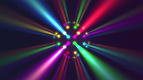 Neon Disco ball seamless VJ loop