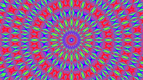 animated kaleidoscope pattern mandala circle full color