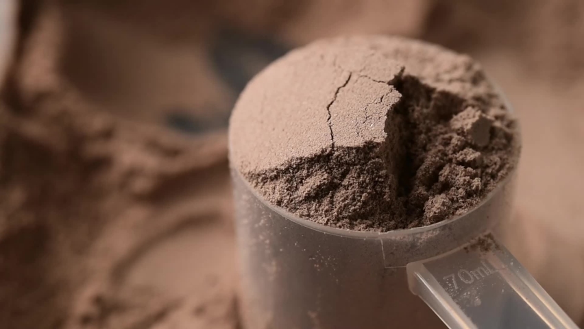 Chocolate protein, cocoa whey powder, chocolate powder	
 | Shutterstock HD Video #1089230647