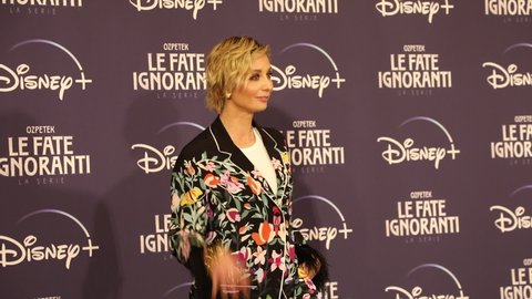 ROME, ITALY - APRIL 08: Anna Ferzetti attends the photocall of the tv series "Le Fate Ignoranti" at the St. Regis Grandhotel on April 08, 2022 in Rome, Italy. 