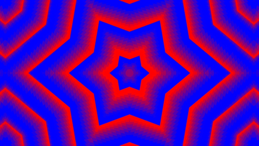 Red purple Kaleidoscope pattern mandala circle lower line neon mirror redering geometry background effect abstract texture multi color spiral, circle
