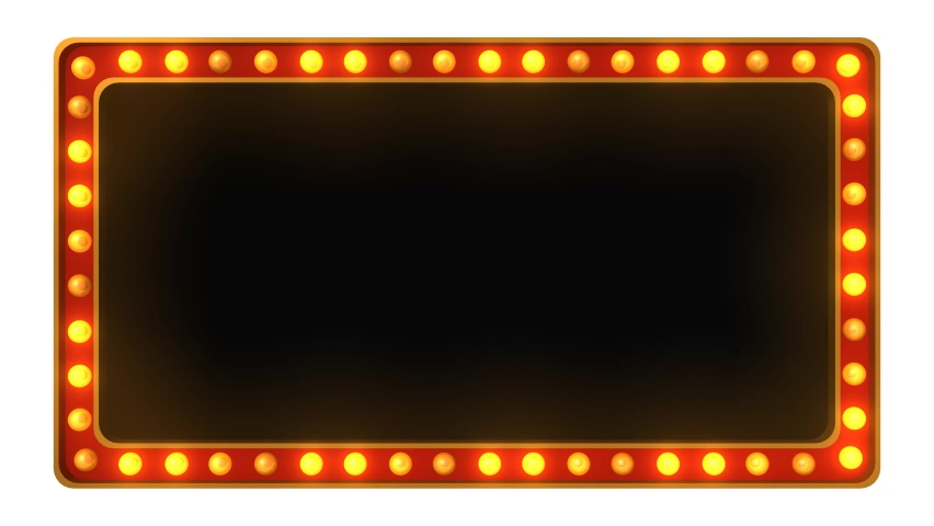 Red marquee light board sign retro on white background. 3d rendering Royalty-Free Stock Footage #1089248075