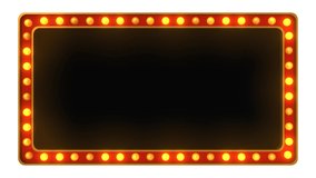 Red marquee light board sign retro on white background. 3d rendering - Powered by Shutterstock - Get 15% off with code: PIKWIZARD15