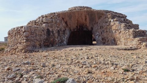 menorca's coastal bunker recorded with a drone and in a state of ruins