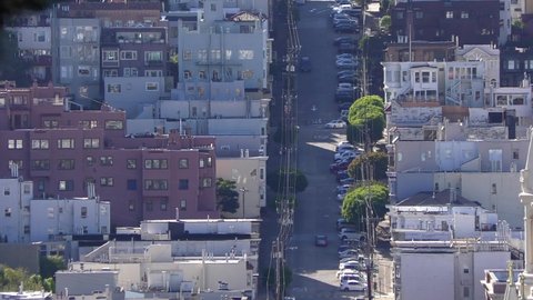 Filbert Street as seen from Telegraph Hill in San Francisco, California