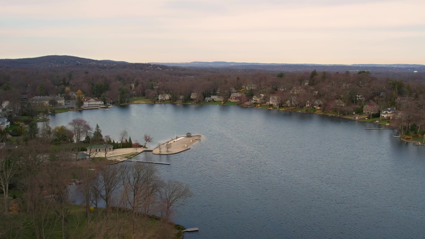 Lake surrounded by Residential homes