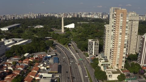 Sao Paulo, Brazil, South America.
February 2022
Big avenue in the big city. May 23rd Avenue.