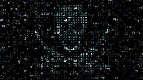 Darknet Web Crime Concept Running Encoded Stock Footage Video (100% ...