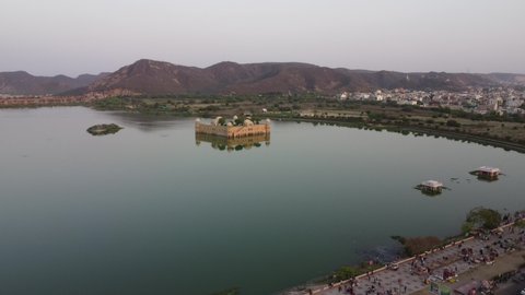 Drone Fly In of Jal Mahal in Jaipur